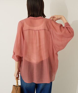 AMERICAN HOLIC 5分袖シアードルマンシャツ Orange