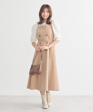 earth music&ecology トレンチ風キャミワンピース