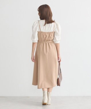 earth music&ecology トレンチ風キャミワンピース Beige