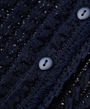 earth music&ecology ミニフリルカットレースアンサンブル Navy