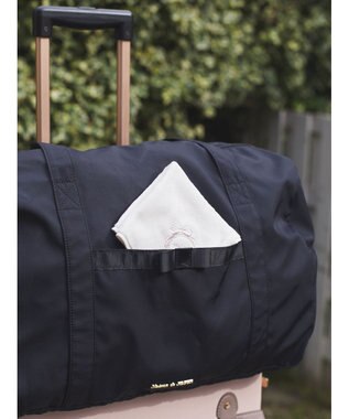 Maison de FLEUR 撥水加工ボストンキャリーオンバッグ Black