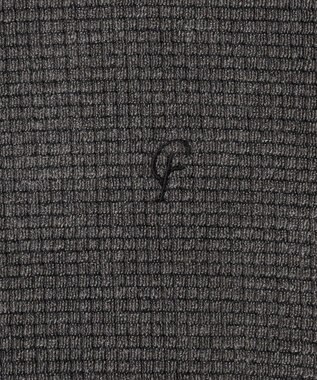 23区GOLF 【23Fondation/MEN】【吸湿発熱】ワッフルジャガード ハーフジップ グレー系