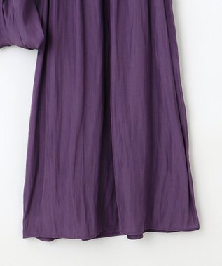 組曲 【秋色追加！大人気定番アイテム】ギャザーライトデシン パンツ パープル系