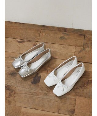 earth music&ecology ＯＲｉｅｎｔａｌＴＲａｆｆｉｃ　バレエパンプス White