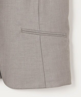 J.PRESS LADIES L OXIJEWEL ストレッチ ノーカラー ジャケット グレー系