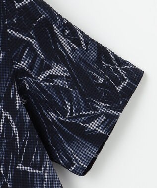 JOSEPH ABBOUD 【驚きの多機能】ライトウェーブ 半袖シャツ ネイビー系5