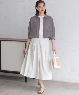 組曲 S ベーシックリブ Tシャツ アイボリー系