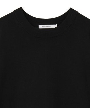 AMERICAN HOLIC バイパチボックスニットワンピース Black