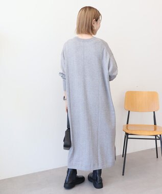 AMERICAN HOLIC バイパチボックスニットワンピース Gray Mixture