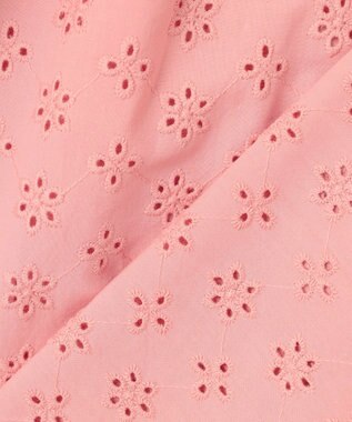 組曲 【洗える】エンブロイダリーレース チュニックブラウス ピンク系