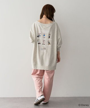 Green Parks ミッキー＆フレンズ／バックプリントプルオーバー Oatmeal