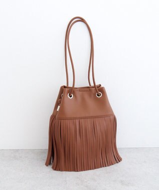 Green Parks ａｎｄｍｉｋｋａ．フリンジ巾着ショルダーバッグ