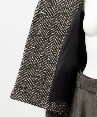 23区 L 【GOLD LABEL】MASTERLOOMヘリンボーンツイード ジャケット モノトーン系