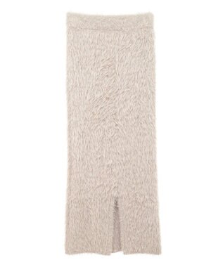 Green Parks シャギーニットスカート Beige