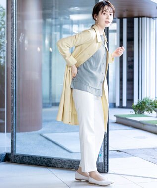 Tiaclasse 【新色追加・洗える】重ねヘムタックブラウス サックス