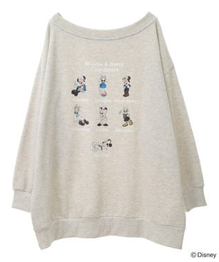 Green Parks ミッキー＆フレンズ／バックプリントプルオーバー Oatmeal
