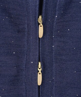 TOCCA SPIDERWEB KNIT ニットブルゾン ネイビー