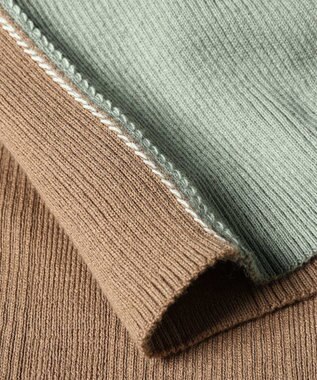 Paul Smith カラーブロックトリム カーディガン ライトグリーン