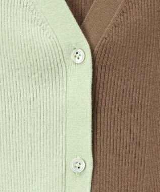 Paul Smith カラーブロックトリム カーディガン ライトグリーン