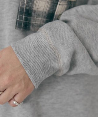 AMERICAN HOLIC スムース起毛ボックスシルエットワンピース Light Gray