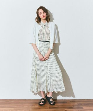 GRACE CONTINENTAL ドットジャガードスカート