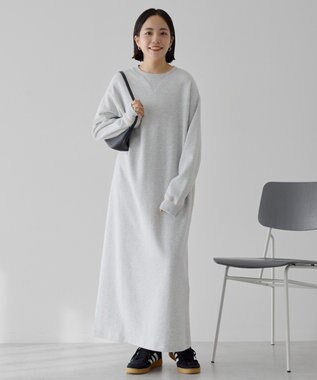 AMERICAN HOLIC スムース起毛ボックスシルエットワンピース Light Gray