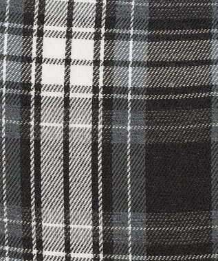 J.PRESS LADIES 【完全受注生産】ポーチ付き キャンバス ミニトートバッグ ネイビー×グレーチェック系