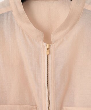 GRACE CONTINENTAL バックコンシャスブルゾン ベージュ