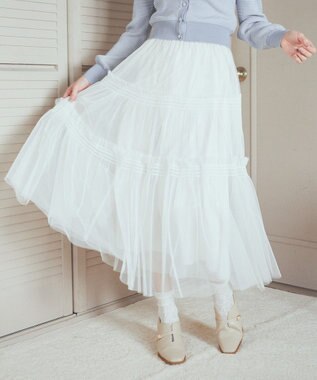 フリルチュールティアードスカート / earth music&ecology