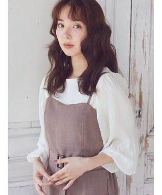 earth music&ecology マジョリカプリーツプルオーバー Ivory