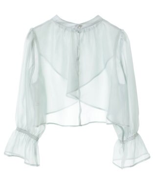 earth music&ecology SET2点シアーブラウス＋3Dレースワンピース ミント