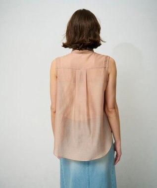GRACE CONTINENTAL シアーボウタイノースリーブ ベージュ