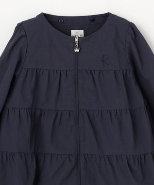 組曲 KIDS 【110-140㎝】 撥水ティアードマウンパ ネイビー
