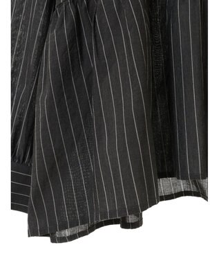 CRAFT STANDARD BOUTIQUE ペプラムブラウス（長袖） Stripe Black
