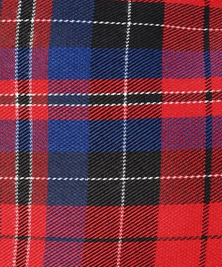 J.PRESS LADIES 【完全受注生産】ポーチ付き キャンバス ミニトートバッグ ダルブルー×レッドチェック系