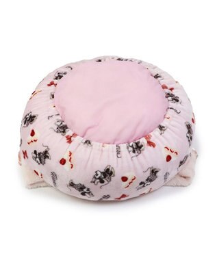 PET PARADISE ディズニー ミニーマウス 丸形寝袋 遠赤外線 《ケーキ柄》 50cm ケーキ柄