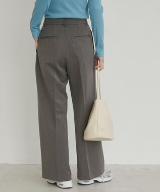 WEGO 【ANGIE VINTAGE/SMLサイズ展開】２タックワイドスラックス 杢グレー