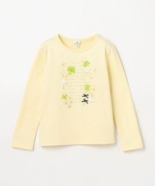 組曲 KIDS 【110-140㎝】オシバナクローバー Tシャツ イエロー系