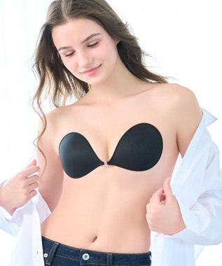 BRADELIS New York 【NuBra / 薄い・軽量】ヌーブラ・ウルトラライト 公式 小さく見せる ブラジャー  結婚式 ブライダルインナー Tシャツブラ ブラック