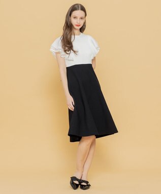 TOCCA 【洗える！】VOYAGE ニットドレス オフ×ブラック系