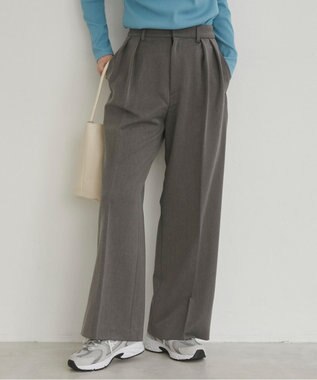 WEGO 【ANGIE VINTAGE/SMLサイズ展開】２タックワイドスラックス 杢グレー
