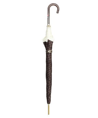 MOONBAT 【耐風】FURLA 長傘 モノグラム オフホワイト