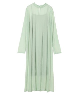 earth music&ecology ＳＥＴ２点シアーワンピース＋ペチワンピース Mint