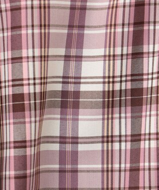 ANY SIS S 【洗える】ソフトチェック ブラウス ピンク系