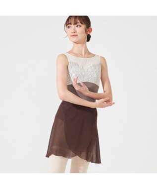 Chacott ◎【Nela ライン】巻きスカート ブラウン