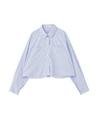 CRAFT STANDARD BOUTIQUE クロップドレングスシャツ Sax