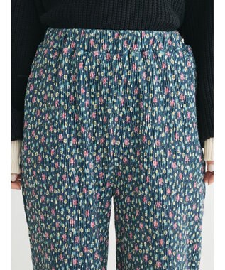 Green Parks ・ＳＵＧＡＲ　ＳＰＯＯＮ　コバナプリーツベロアパンツ Blue