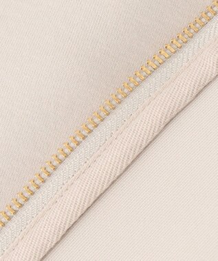 ANY L 【洗濯機可】ダンボールフレンチスリーブ ジップアップパーカー サンドベージュ