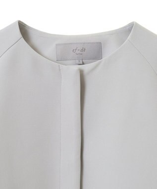 Green Parks ef-de タック袖ラグランジャケット Light Gray