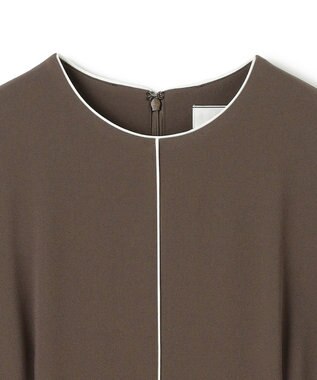 BEIGE， CINDY / クルーネックドレス Mocha×Ecru